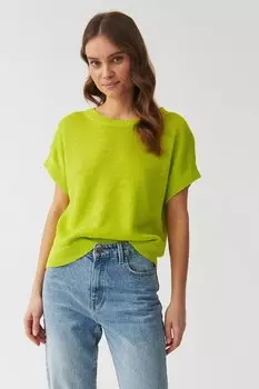 Льняной свитер Limiko Tatuum, зеленый