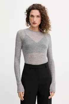 Льняной свитер Pinko, черный