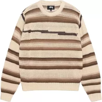 Льняной свитер в тональную полоску Stussy, цвет Multicolor