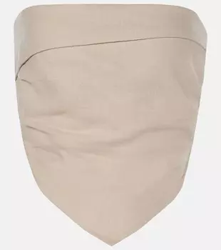 Льняной топ-бандо Antibes Faithfull, песочный