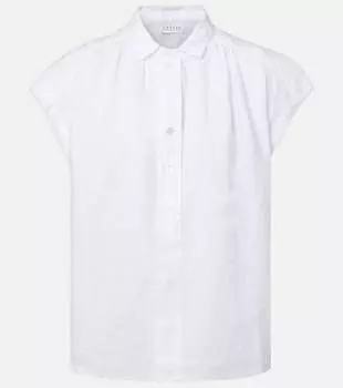 Льняной топ Elowen Velvet, белый