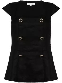 Льняной топ Meela Reformation, черный