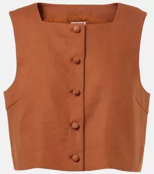 Льняной топ Rio Posse, Chestnut