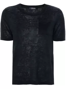 Льняной топ 'S Max Mara, синий