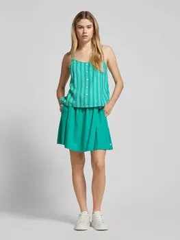 Льняной топ с планкой на пуговицах Tom Tailor Denim