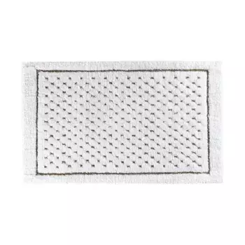 Льняной вафельный коврик для ванной Graccioza, белый