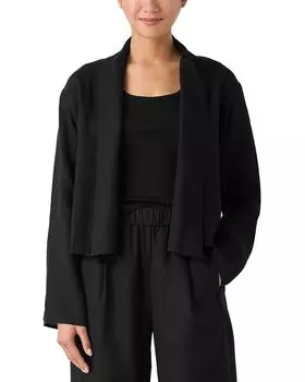 Льняной жакет Eileen Fisher, черный