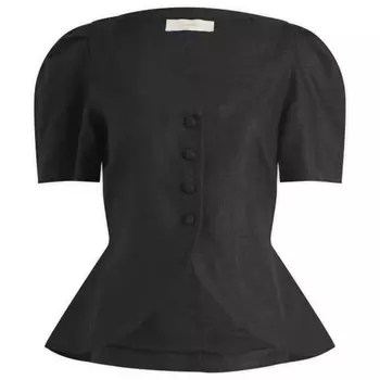 Льняной жилет Эмма Faithfull The Brand, черный