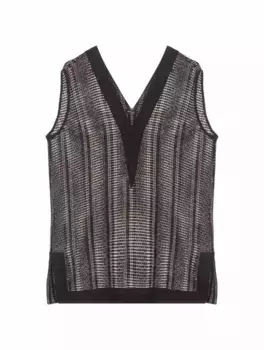 Льняной жилет Kiton, черный