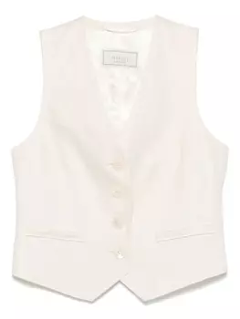 Льняной жилет Peserico, нейтральный