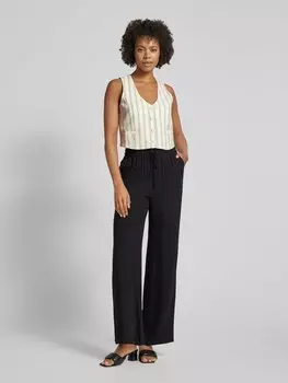 Льняной жилет с полосатым узором модель 'LINDE' Mango, бежевый