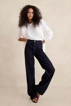 Льняной жилет с закручивающейся спинкой Banana Republic, белый