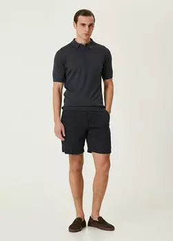 Льняные бермуды Marco Pescarolo, синий