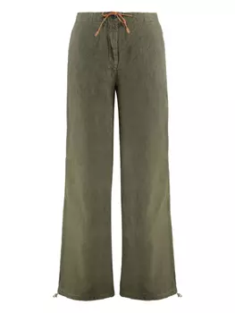 Льняные брюки 120% Lino, зеленый