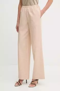 Льняные брюки Armani Exchange, бежевый