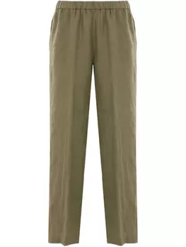 Льняные брюки ASPESI, зеленый