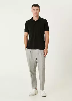 Льняные брюки Be Able, серый