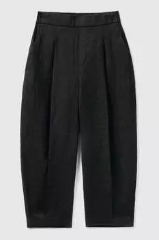 Льняные брюки Benetton, черный
