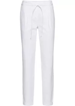 Льняные брюки Bodyflirt, белый