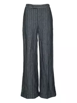 Льняные брюки Brunello Cucinelli, серый