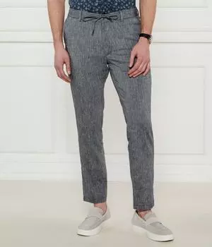 Льняные брюки c-kane-rds Regular fit Boss, синий