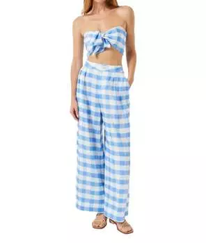 Льняные брюки Campbell в клетку Toulouse Gingham Rhode