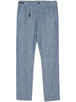 Льняные брюки-чинос Paul & Shark, синий