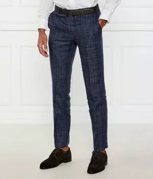Льняные брюки craig Slim fit Sand Copenhagen, синий
