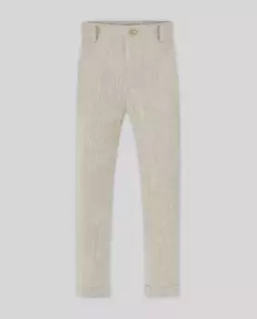 Льняные брюки для мальчиков Ceremonia PAZ Rodrguez, натуральный
