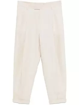 Льняные брюки Dolce & Gabbana, нейтральный