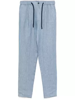 Льняные брюки Drumohr, синий