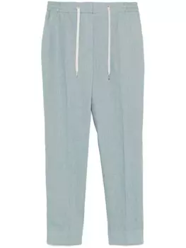 Льняные брюки Eleventy, синий