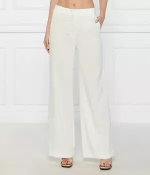 Льняные брюки Flare fit Marc Cain, белый