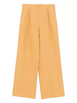 Льняные брюки Forte Forte, желтый