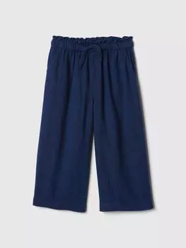 Льняные брюки Gap, синий