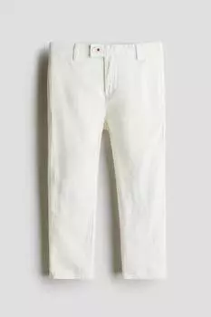 Льняные брюки H&M, белый