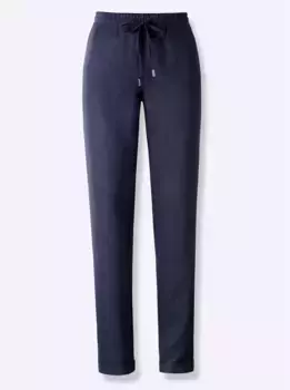 Льняные брюки Heine, цвет морской волны