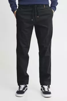 Льняные брюки INDICODE, черный