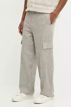 Льняные брюки Iro, бежевый