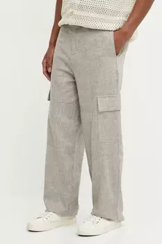 Льняные брюки Iro, бежевый