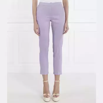 Льняные брюки Izu классического кроя Silvian Heach, лавандовый