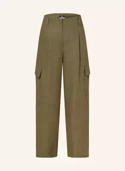 Льняные брюки-карго Riani, зеленый