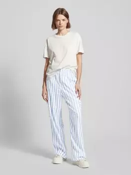 Льняные брюки классического кроя с карманами-карго Tom Tailor Denim, светло-голубой