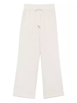 Льняные брюки Le Tricot Perugia, нейтральный