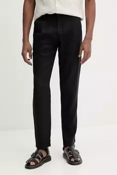 Льняные брюки Marc O'Polo, черный
