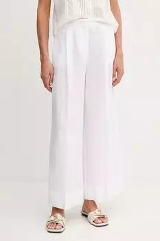 Льняные брюки Max&Co., белый
