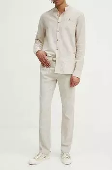 Льняные брюки Medicine, бежевый