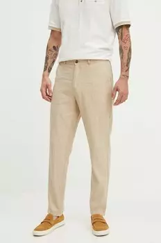 Льняные брюки Medicine, бежевый