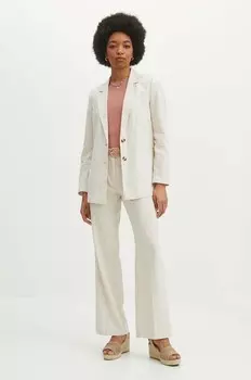 Льняные брюки Medicine, бежевый