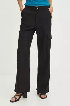 Льняные брюки Medicine, черный